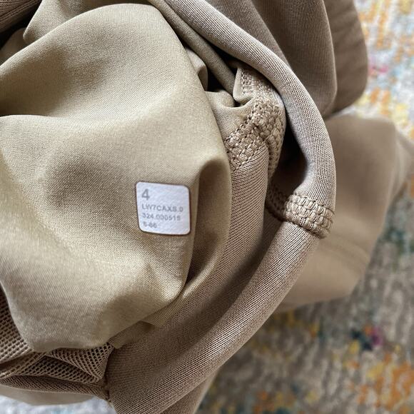 Lululemon Softstreme High Rise Shorts 4” Modal Pull On Filbert Tan Women’s 4 - Picture 6 of 10